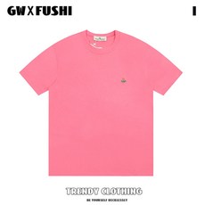 Vivien Westwood SS23 남녀 공용 커플 단색 플래닛 로고 자수 프린트 라운드넥 반팔 6색