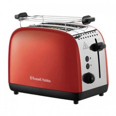 RUSSELL HOBBS 토스터 컬러 플러스 2조각 6단 빵 워머 레드