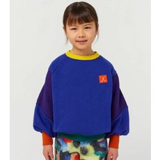 보보쇼즈 24FW 국내당일 퍼니 페이스 패치 래글런 맨투맨 B224AC052 이태리키즈