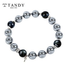 탠디(TANDY) 테라헤르츠 블랙 호안석 남녀공용 패션 팔찌 TH821