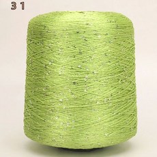 라라뜨개 글리터 팬시 원사 스팽글 핸드 크로셰 실 뜨게 의류 바느질 500G, 28) 31, 31