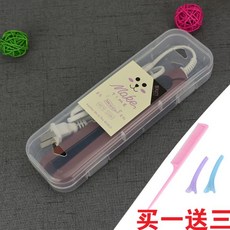 매직기 미니 고데기 생머리 겸용 앞머리 편리한기기 큰권, 기본, T02-테디베어브라운(빗 세트)