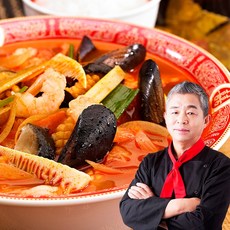 유방녕 짬뽕 수타식 중화면+짬뽕소스 2인분 1370g 52년 전통 명장 중식4대문파 유방녕 직화 짬뽕