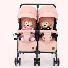 핫신상 편리한 초경량 트윈 쌍둥이 디럭스 유모차, A
