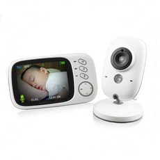 베이비 모니터 아기방CCTV 나이트비젼 온도계 자장가 탑재 3.2인치 LCD모니터 아기모니터, BM603