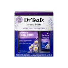 닥터틸즈 멜라토닌 슬립 입욕제 앱섬솔트 솔류션 버블 바스 기프트 세트 Dr Teal's