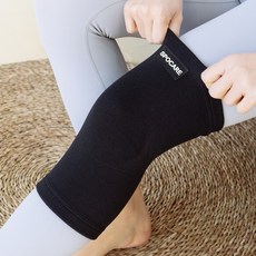 스포케어 국산 무릎보호대 무릎밴드 아대, 블랙, 2개