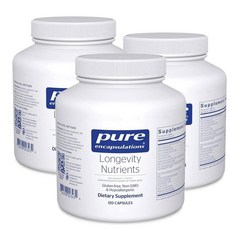 퓨어인캡슐레이션 롱제비티 뉴트리언트 멀티비타민 캡슐 Pure Encapsulations Longevity Nutrients Multivitamin, 3개, 120정