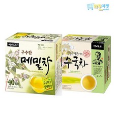 쌍계명차 메밀차 40T+수국차 40T, 2개, 108g, 40개입