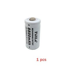 원통형 배터리 16340 배터리 CR123A 8800mAh 3.7V 리튬 이온 충전식 배터리 16340 충전기 DIY 배터리, 03 1PCS battery, 1개