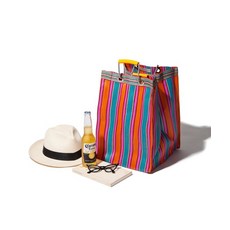 PUEBCO RECYCLED PLASTIC STRIPE BAG RectangleD26 기타 6