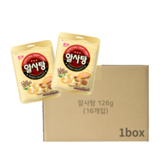 해태 알사탕 126g x 16봉(1박스), 단품, 16개