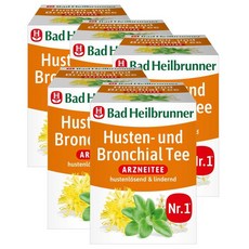 바드하일브루너 메디셔널 브론키얼 티백 Bad Heilbrunner Husten Bronchial tea, 5개