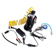 가정용 콤프레샤 공기주입기 에어 펌프 고압 저소음 타이어 실린더, 12v/220v 2.5L, 1개