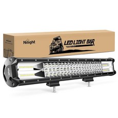 Nilight - 18005C-A 26인치 트리플 로우 라이트 297W 29700LM 플러드 스팟 콤보 빔 바 운전 보트 매우 밝은 LED 오프로드 트럭, 1개