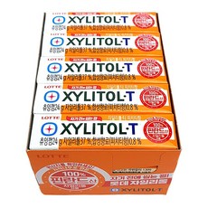 영서몰 DA 롯데 4383 자일리톨 티 피치티향24g 15개, 단품, 단품