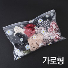 가로형 30x20 투명 국화지퍼백 여행지퍼백 케리어정리 지퍼백 선물포장 옷보관 양말보관