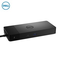 썬더볼트4 케이블 Dell WD22TB4 Thunderbolt Dock 4 유선 USB 유형-C 블랙 도킹 스테이션 180W 전원, 없음, 한개옵션0