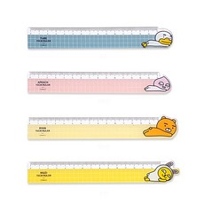 카카오프렌즈 방안자 15cm, 4개입, 라이언+어피치+튜브+무지