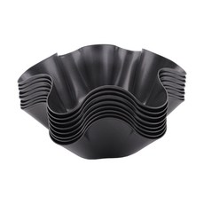 8 팩 토틸라 그릇 금형 완벽한 토틸라 팬 Nonstick 타코 쉘 토틸라 팬 메이커 샐러드 그릇, 검은색, 8개