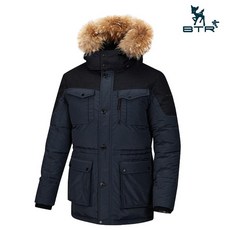 비티알 비티알 BTR 골프 겨울 남성 라쿤퍼 후드 덕다운 점퍼