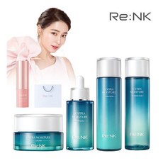 [리엔케이] 수분 탄력 기초 4종 세트 (스킨+로션+앰플+크림) + 빛스틱(선스틱 SPF5, 상세 설명 참조
