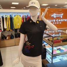 루이까스텔 여성 골프 별포인트 카라 티셔츠 MLFTS573블랙 루이 777