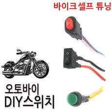 코차 바이크 DIY 스위치 오토바이 차량용 스위치 셀프 튜닝 용품, A타입 푸쉬락 스위치 - 차량용스위치