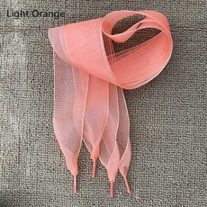 1 쌍 110CM Organza 구두 여성 보우 끈 플랫 실크 새틴 리본 신발 끈 운동화 스포츠 신발 끈