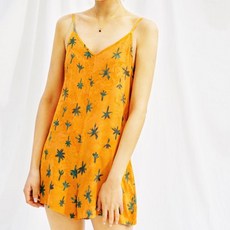 [천삼백케이] [멧앤멜] [Slip Jumpsuit] Palmtree - Amber