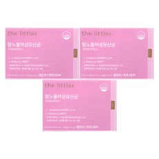 더리틀스 람노플여성유산균 람노서스 애시도필루스 CFU 100억 유산균 30캡슐 1개월분, 3개, 335mg