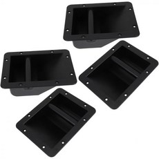 4pcs 스피커 핸들 사운드 바 앰프 사이드 앰프용 플라스틱 교체용 블랙