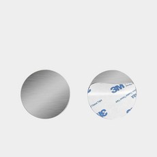 [올리보] 휴대폰 마그네틱 자석 거치대 스틸 메탈 플레이트 0.4mm, 03원형실버, 1개