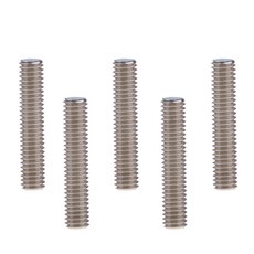 ZCD 3D 프린터 압출기에 대 한 5pcs M6x30mm MK8 노즐 목 구멍 스테인레스 스틸 튜브, 실버