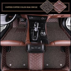  6D 카매트 코일 맞춤형 더블 레이어 와이어링 자동차 바닥 메르세데스 벤츠 모든 모델 E 클래스 GLK GLC S600 SL W212 SLK 액세서리, 7.Wine red wire circle 