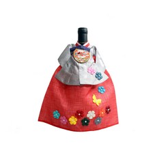 봉봉러브 전통 고급 한복 와인커버 외국인선물