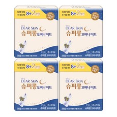 [생리대]디어스킨 슈퍼롱 오버나이트10p(4팩) 입는 오버나이트 특대형 8p(3팩), 슈퍼롱 오버나이트 10p(4팩), 10개입