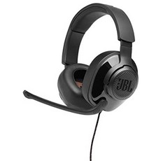 JBL Quantum 200 3.5mm 잭 게이밍 유선 오버 이어 헤드폰 붐 마이크 및 볼륨 컨트롤 블랙 PROD1770153850, One Color_One Size, One Color, 상세 설명 참조0