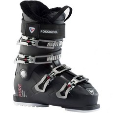 ROSSIGNOL 여성 퓨어 컴포트 60 내구성 경량 올마운틴 피스트 스노우 스키 부츠, Black, 24.5