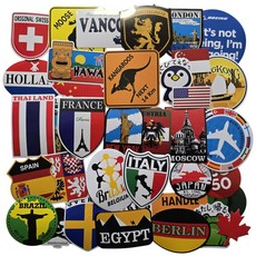 포트렘 캐리어 노트북 스티커, 02_월드심볼 대형 02_월드심볼 대형