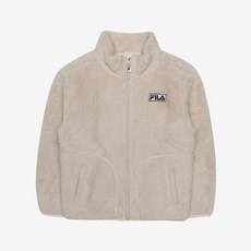 휠라키즈 키즈 크레마 보아플리스 FK2PLC4101X_LBE(라이트베이지) 남아 여아 공용 플리스 뽀글이 아이보리 자켓