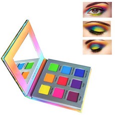 YMH BEAUTE Highly Pigmented Eyeshadow Palette YMH 9 Colors Bright Eye Makeup Palette Matte Shadow Palettes Long, 1개