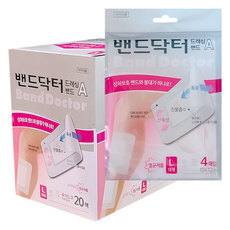 밴드닥터 드레싱밴드 대형(L) 4매입 x 20팩(1BOX), 20개