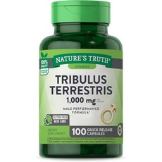 트리뷸러스 테레시스 추출 1000mg 100캡슐 고함량 미국산Tribulus Terrest, 1개, 100정