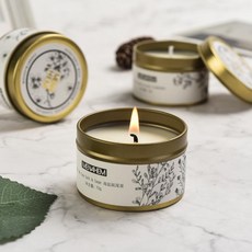 촛불 1pc 자연 로즈 오일 아로마 테라피 연기없는 캔들 유리 홀더 향기로운 촛불 만들기 생일 웨딩 장식 6 스타일|양초|, 1개, Rose and Green Tree