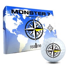 리얼라인 몬스터7 EWSN 에디션제품(밸런스) 골프공 12p, 화이트