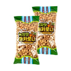 CW 청우 녹차맛 마카로니 155g x 2개 대용량과자 뻥튀기, 단품