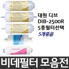 대원 디브 DIB-2500R 비데필터호환 5개묶음 선택형, 복합형[5개], 5개 - diva-120ac-p