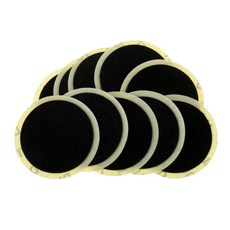 shangren 10Pieces 튼튼한 검정 고무 25mm 타이어 패치 빠른 Rebulid 수리 키트, 블랙, 블랙