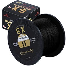 EOM 0.128mm-164 Yds-150M) 9 가닥 꼰 낚싯줄 내마모성 [Black- 17 LB (9 Strands] - E028408D39V4CH7, Black- 17 LB (9 Strands